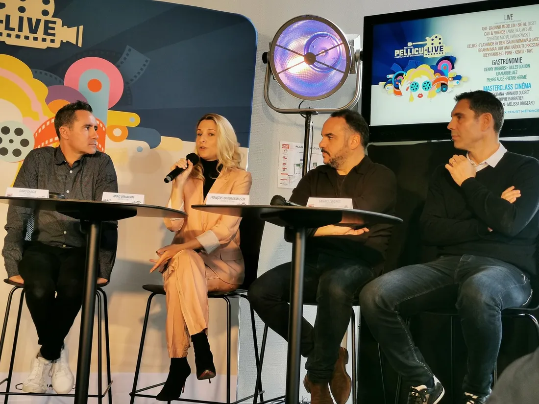 Anais Demaison annonçant la programmation de la deuxième édition du Pellicu-live 