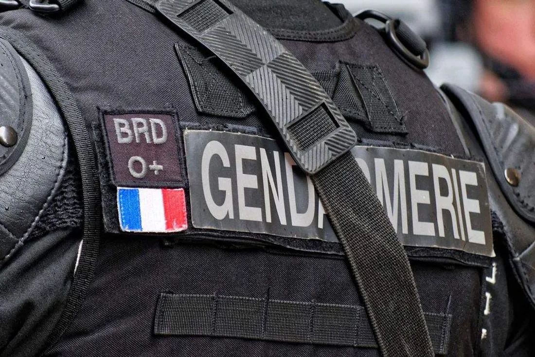 Un Gendarme national de dos
