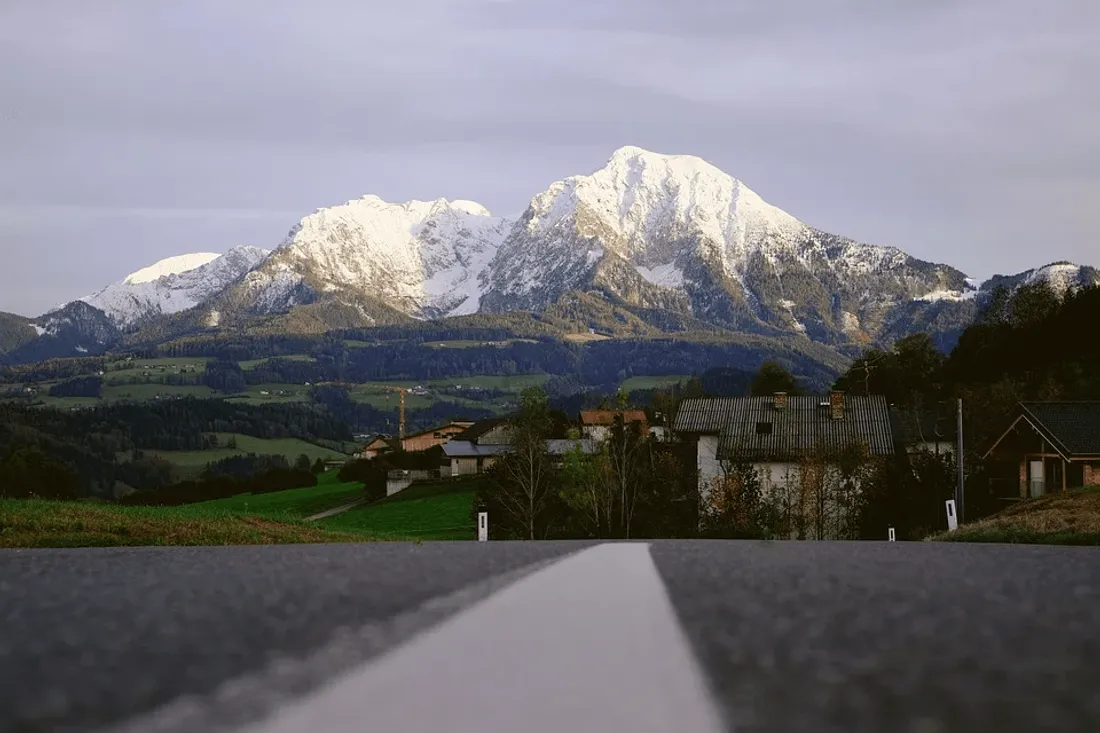 route neige montagne