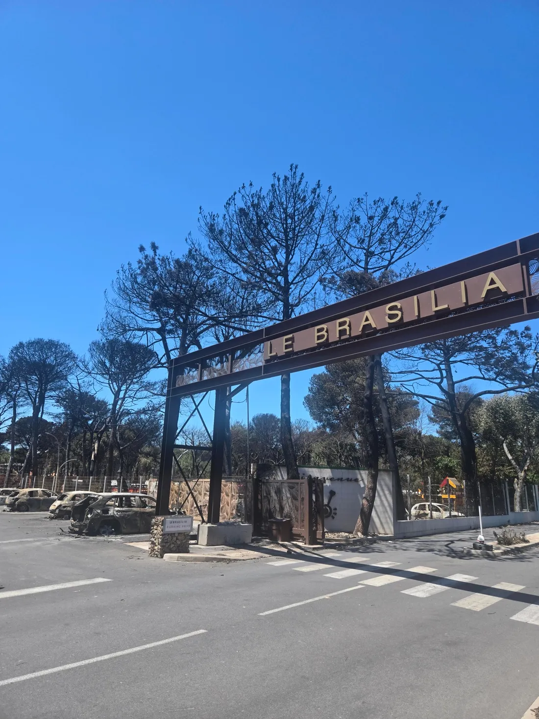 L'entrée du Camping "Le Brasilia" de Canet en Roussillon