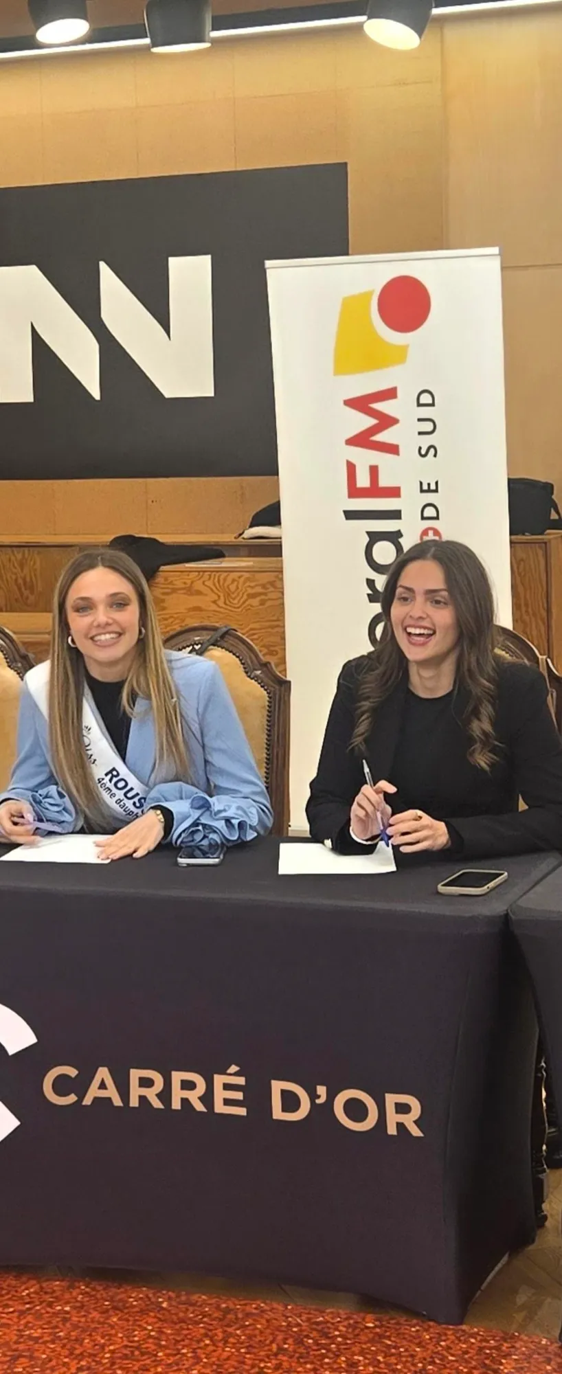 Déborah Adelin Chabal et Cassiopée Rimbaud lors du casting