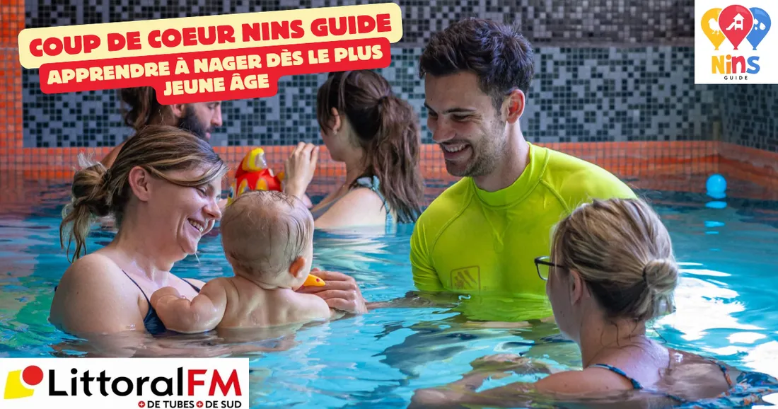 Cours de bébés nageurs.