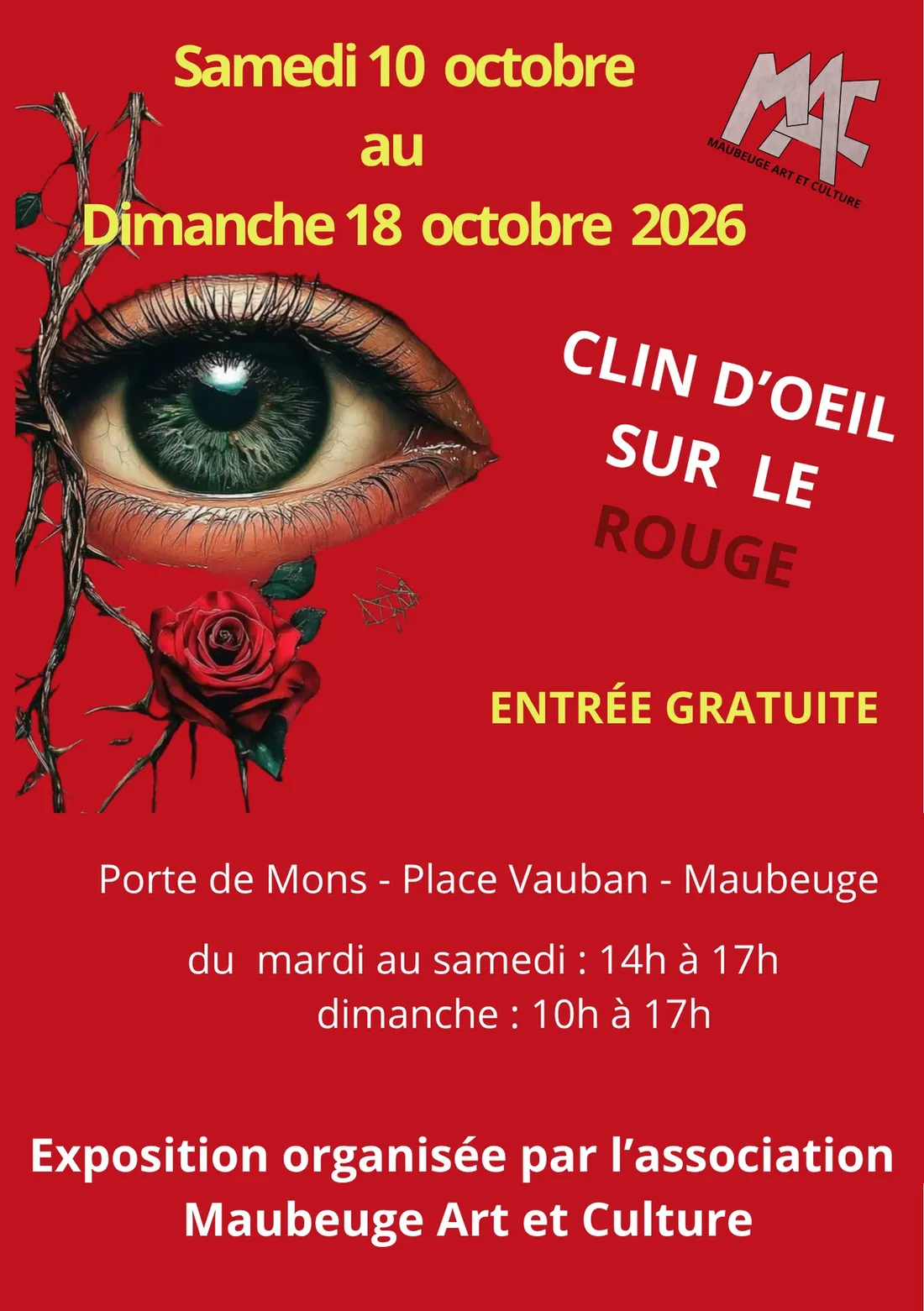 Exposition "Clin d'oeil sur le rouge"