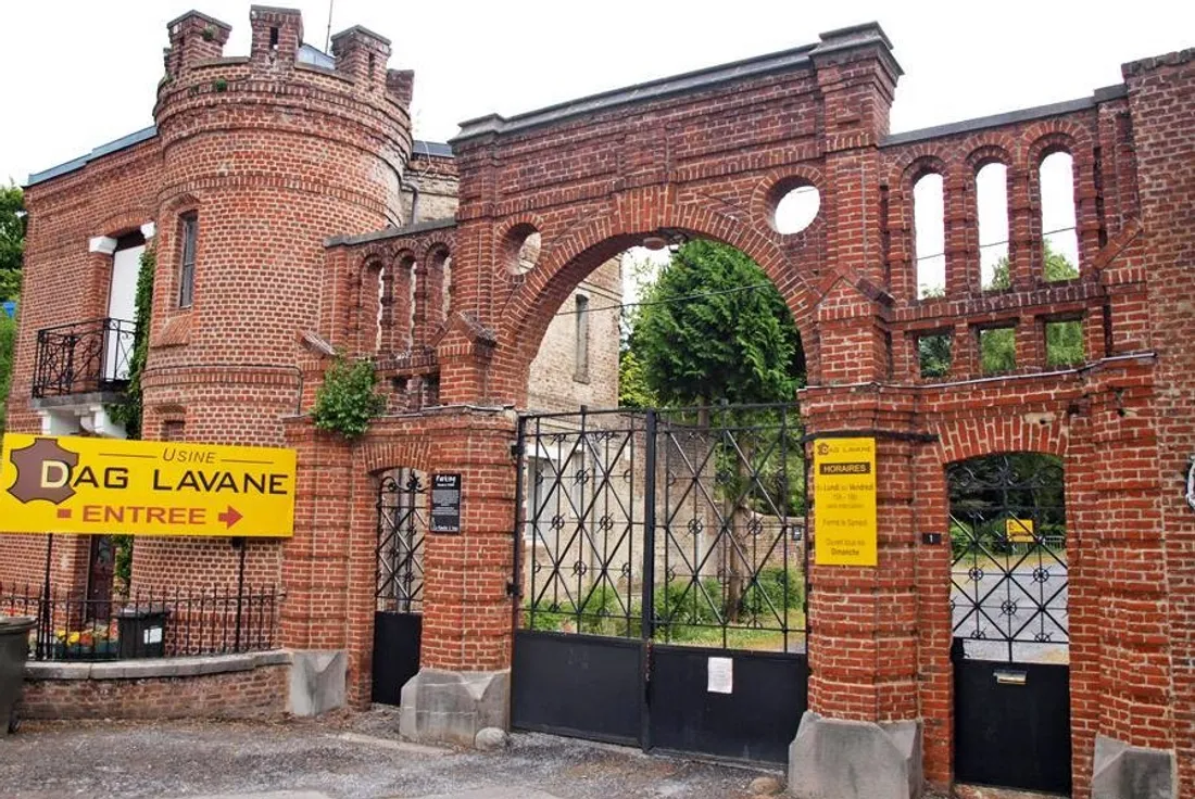 L'entrée de l'usine Dag Lavane à Wignehies