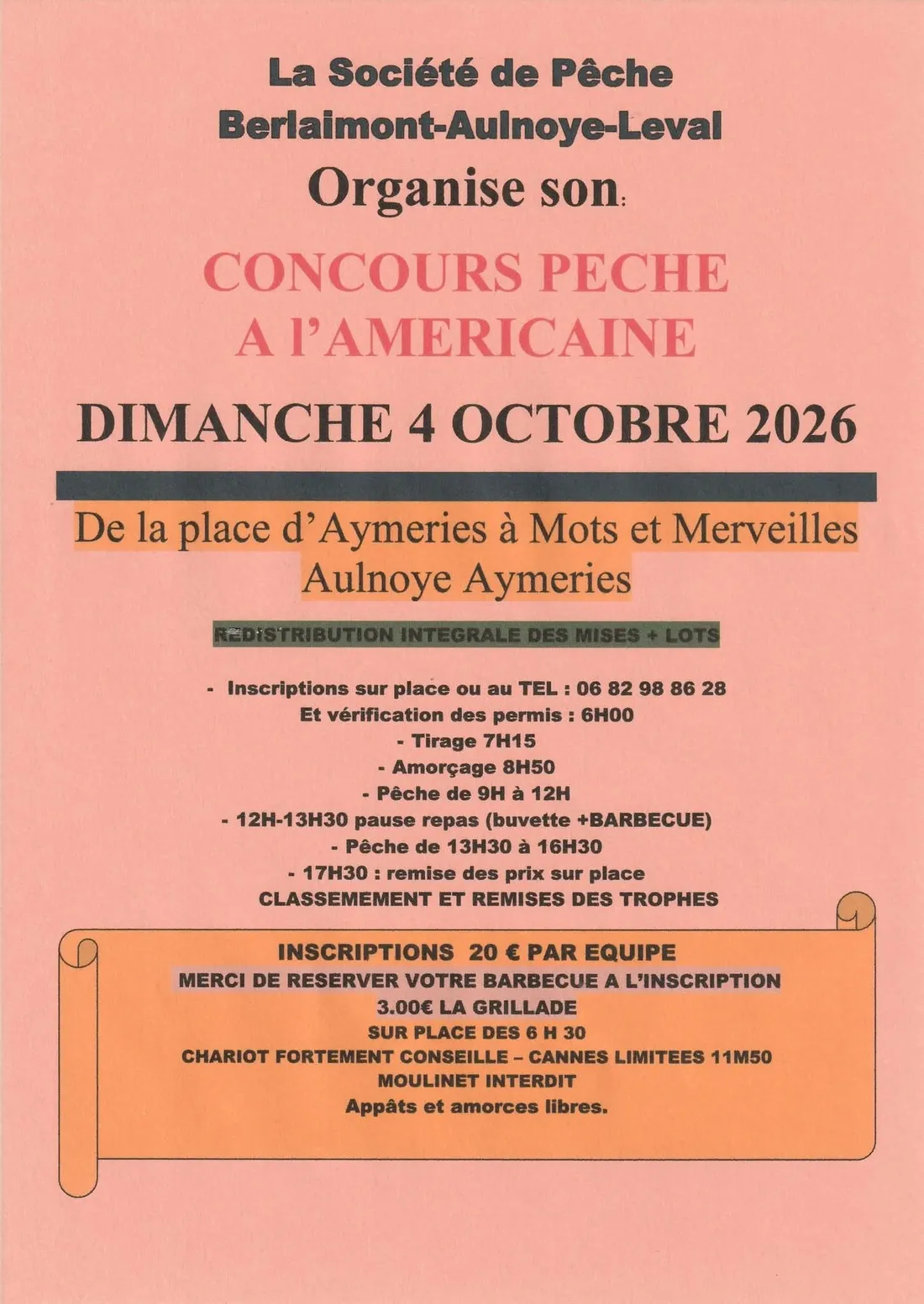 Concours de pêche à l'américaine