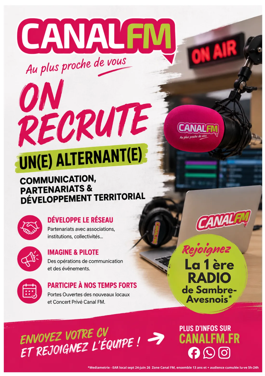 offre emploi canal fm 