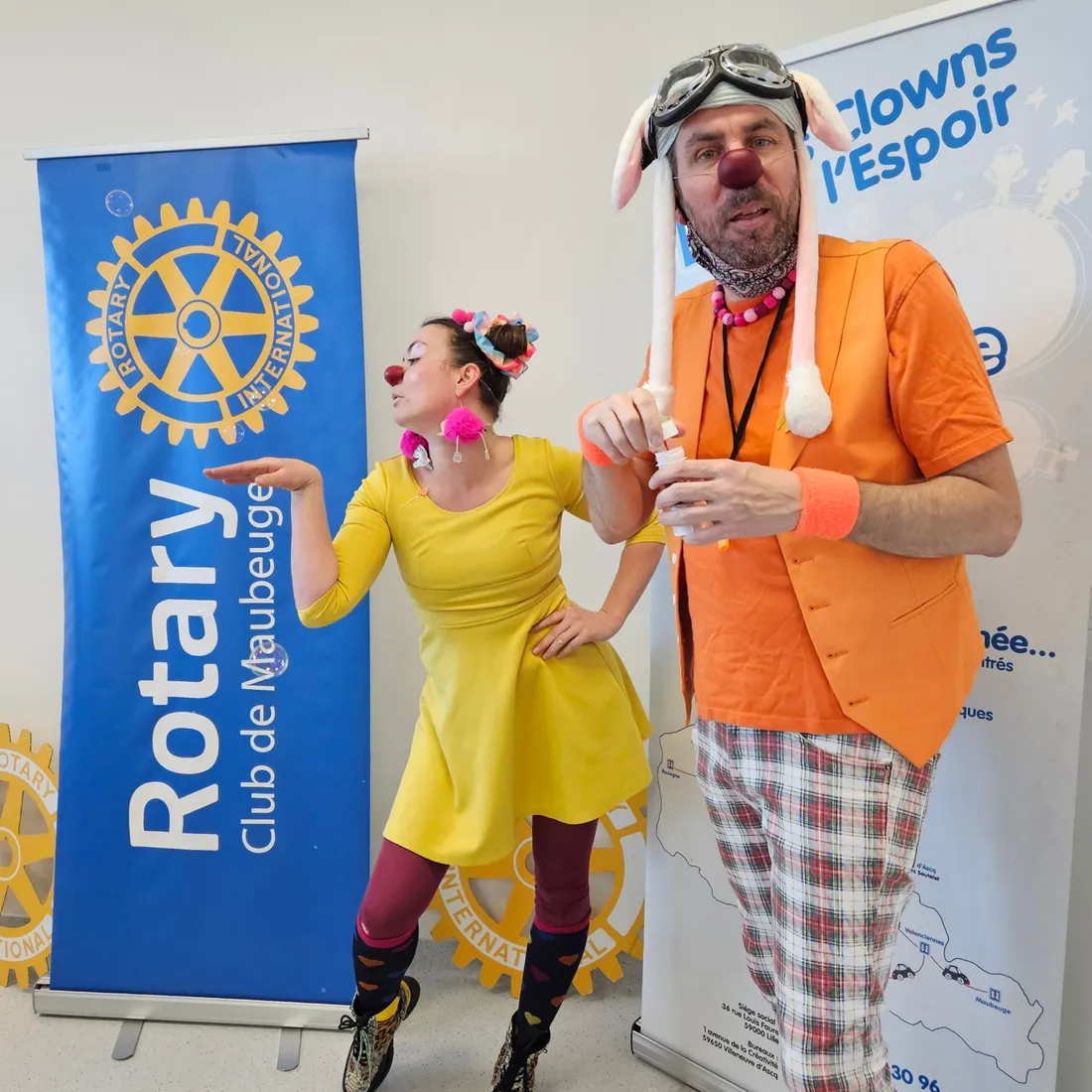 Les clowns de l'espoir au Centre Hospitalier de Maubeuge