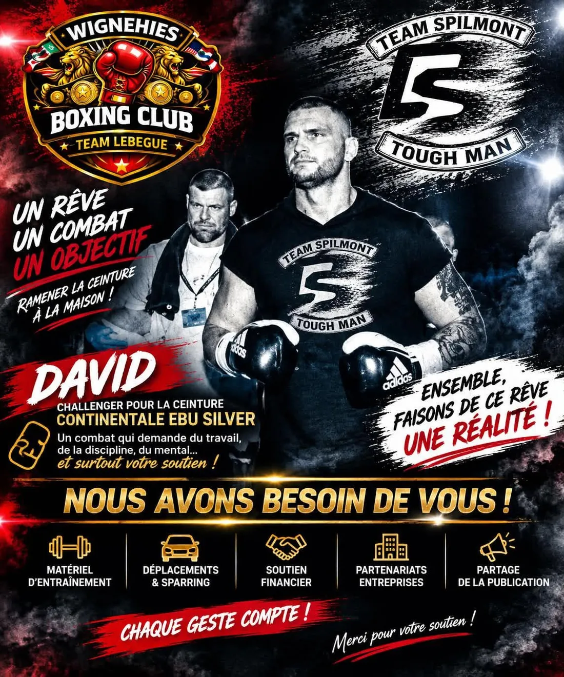 David Spilmont désigné challenger pour la ceinture continentale EBU Silver