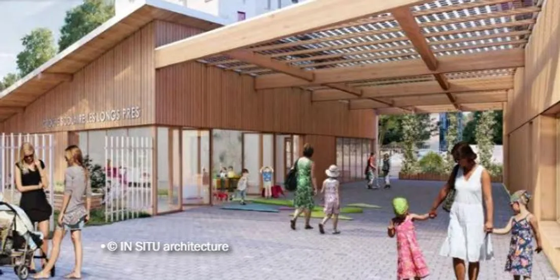 Louvroil - Premier aperçu du futur groupe scolaire dans le quartier des Long Pré