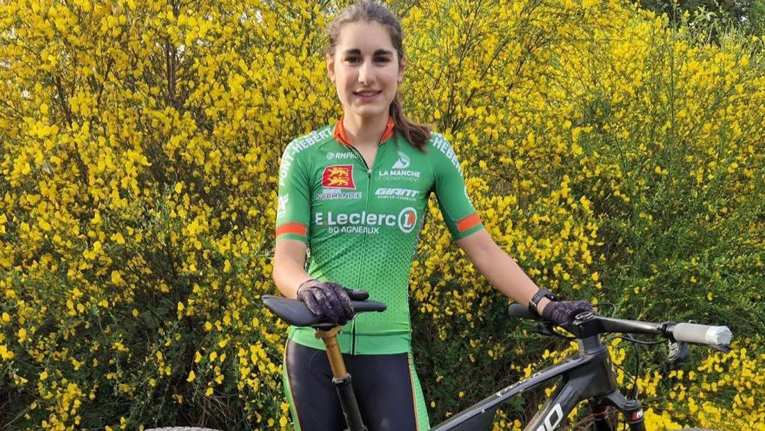 Lucie Adam, sportive de haut niveau en cyclisme
