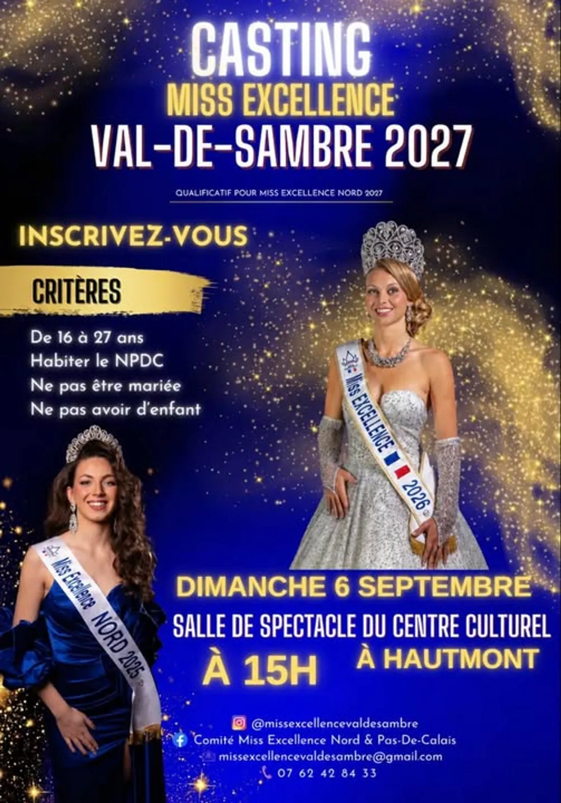 Casting Miss Excellence Val de Sambre