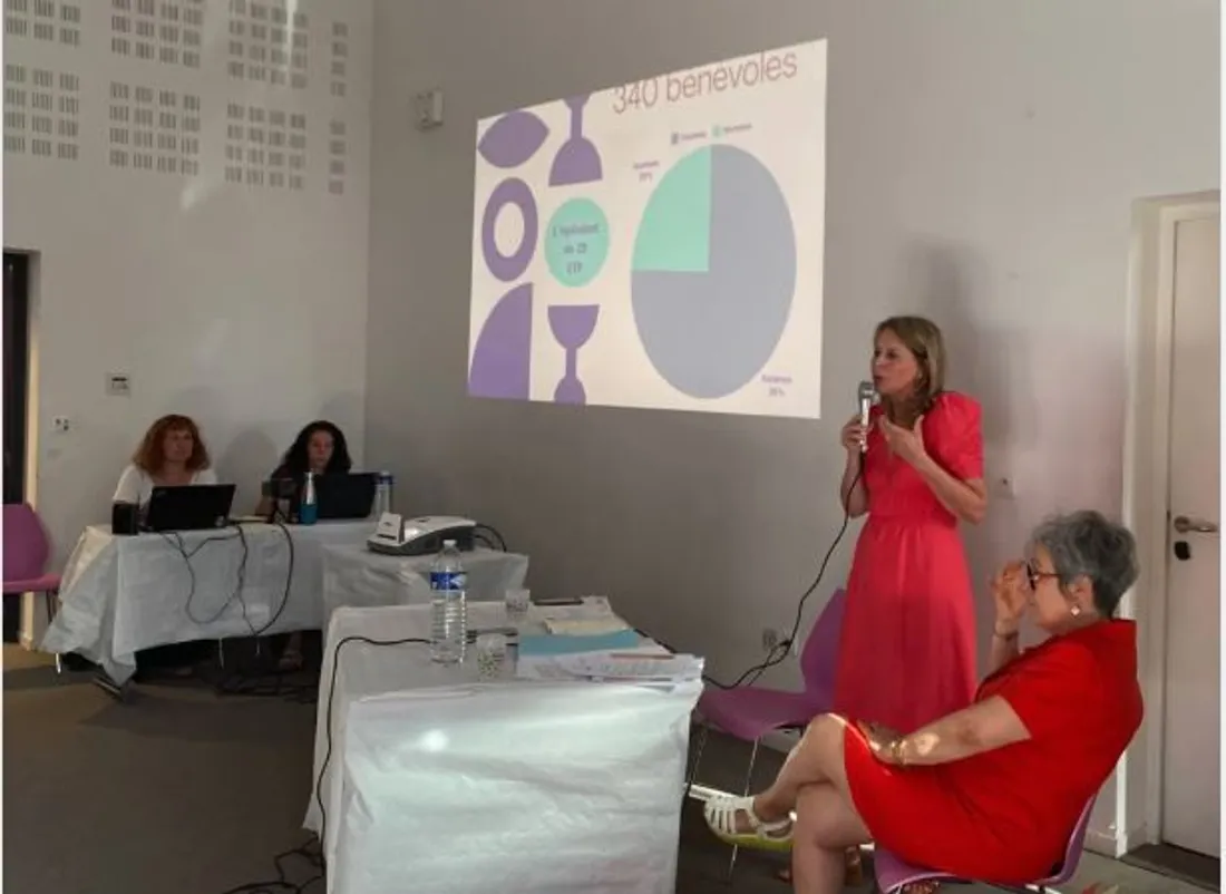 Nathalie Saysset, présidente et de Caroll Weidich, directrice de l’association Mots & Merveilles, 