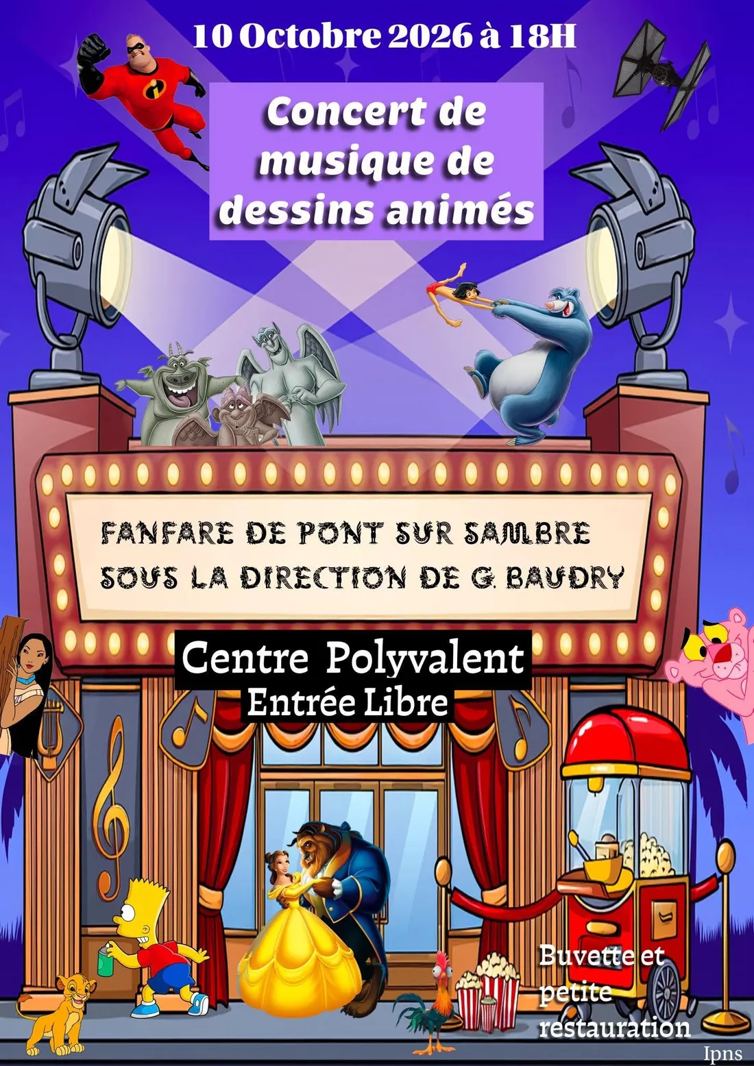 concert de musique de dessins animés