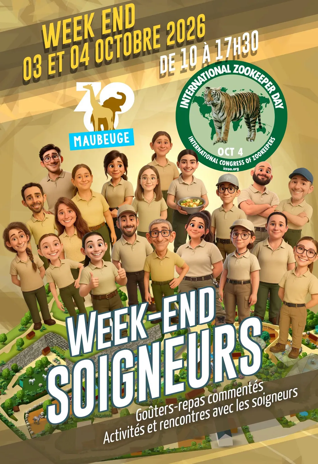 Weekend spécial des soigneurs animaliers au zoo de Maubeuge