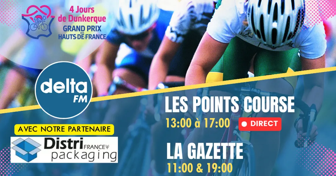 Cyclisme : vivez les 4 jours de Dunkerque en direct sur Delta FM