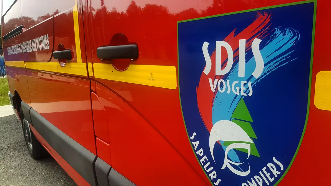 Un camion de pompiers du SDIS des Vosges