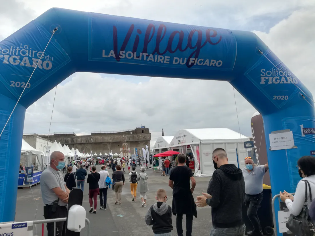 Le village de la Solitaire du Figaro 2020 à Saint-Nazaire