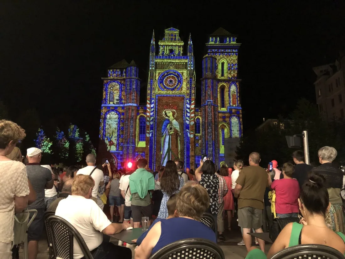 Spectacle son et lumière sur la cathédrale de Rodez 