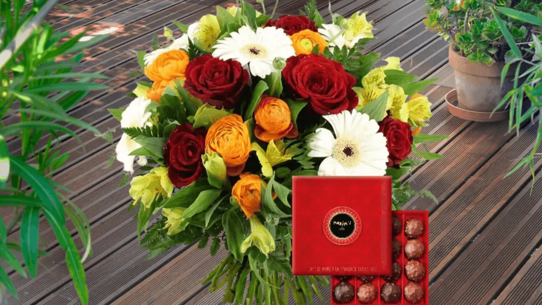 OFFREZ UN MAGNIFIQUE BOUQUET DE FLEURS ET DES CHOCOLATS POUR LA FÊTE DES MERES