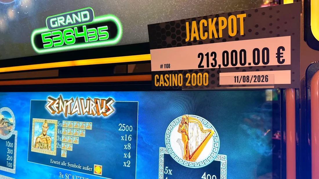 Mondorf-les-Bains : jackpot record remporté au Casino 2000 !