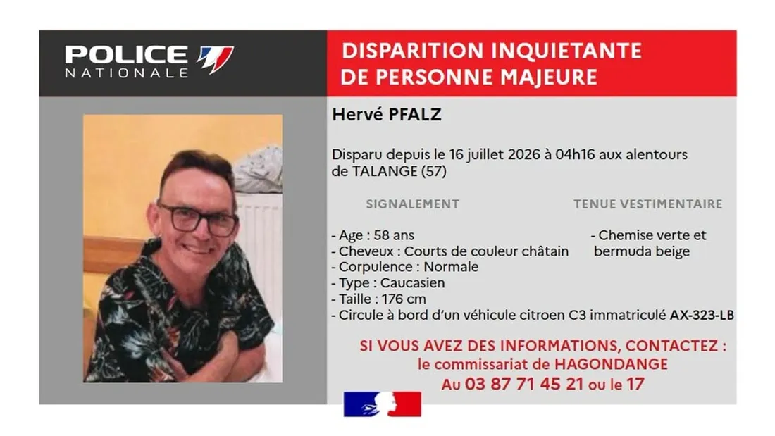 Talange : qui a vu Hervé Pfalz, 58 ans ?