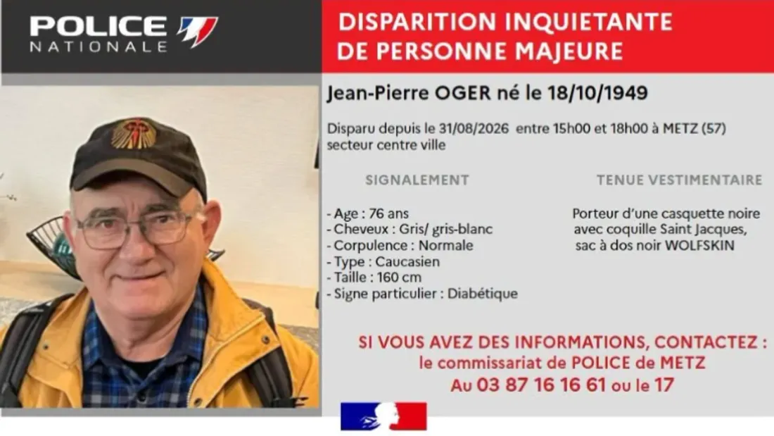 Metz : qui à vu Jean-Pierre Oger ?