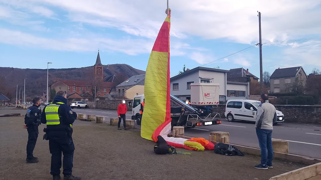Coup de vent contre parapente