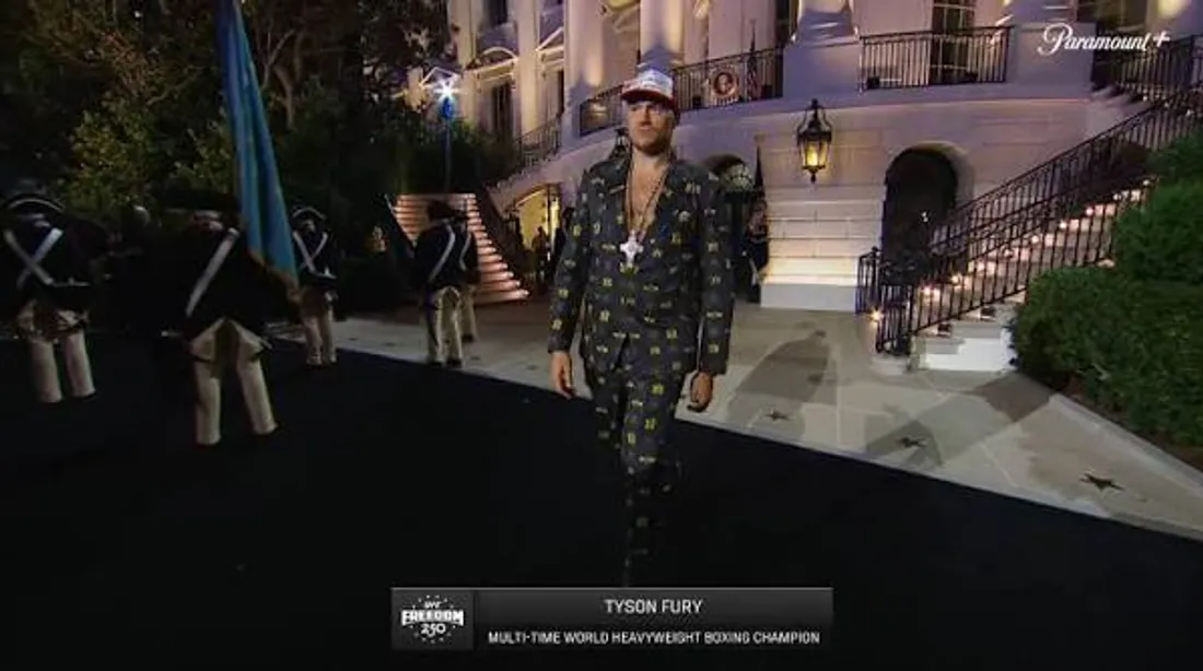 Tyson Fury provoque une controverse à l'UFC Freedom 250