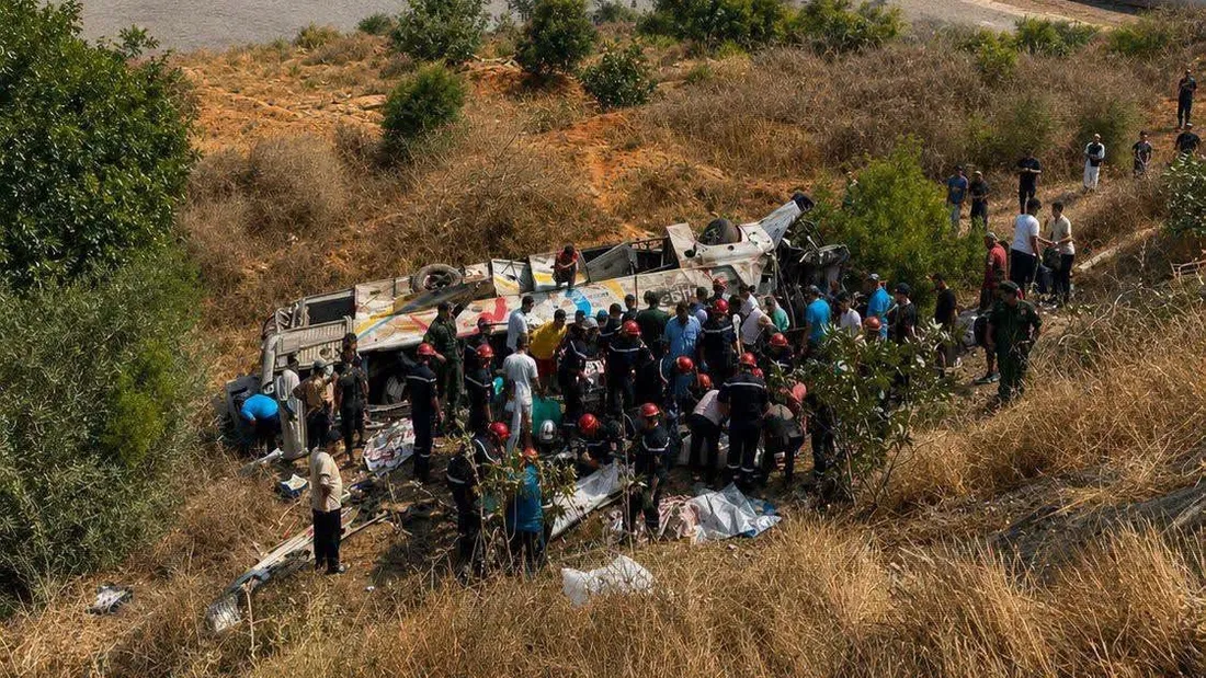 Au moins 25 morts dans un accident de bus en Algérie ! 