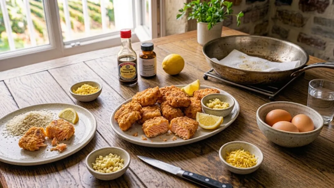 Nuggets de saumon mariné