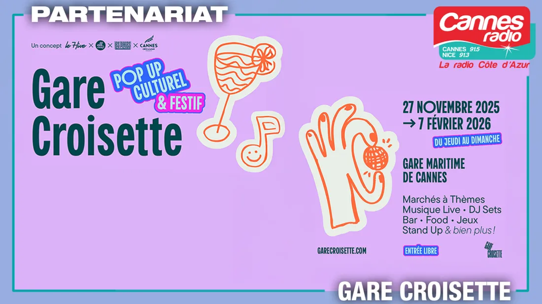 PARTENARIAT CANNES RADIO : GARE CROISETTE A CANNES