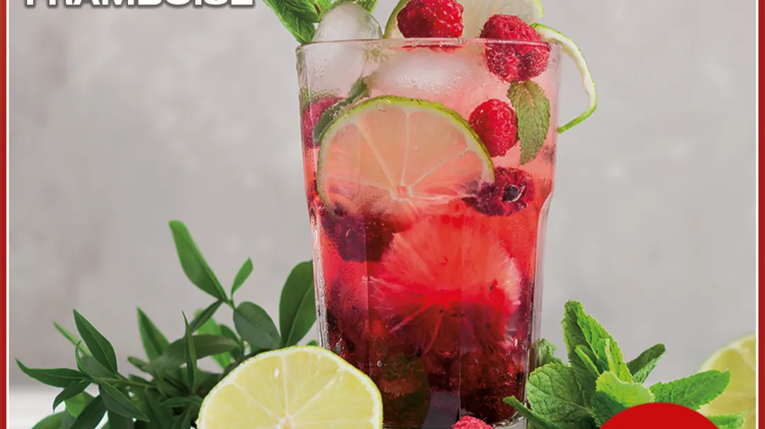 Mojito à la framboise de la distillerie MEYER'S