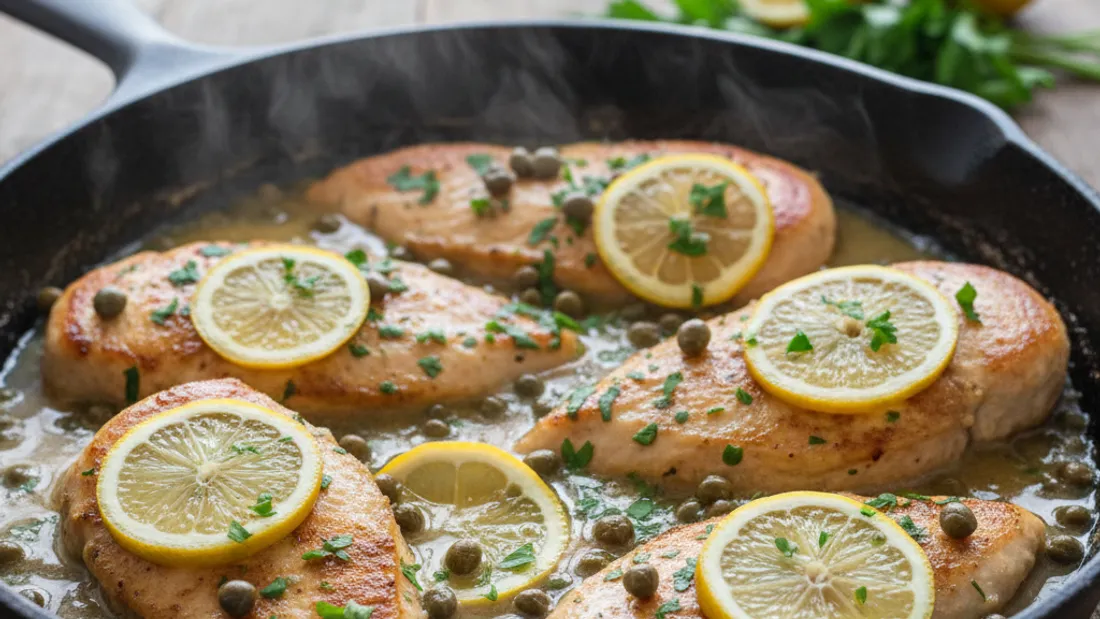 Filet de poulet façon piccata