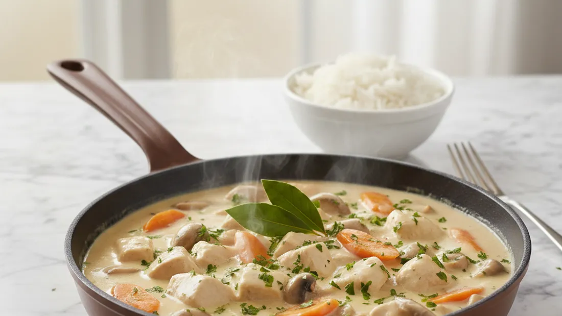 BLANQUETTE DE POULET À LA CRÈME