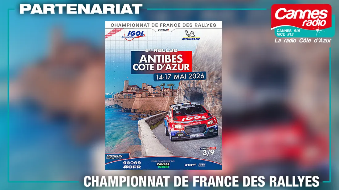 PARTENARIAT CANNES RADIO : LE 61ème RALLYE ANTIBES CÔTE D'AZUR
