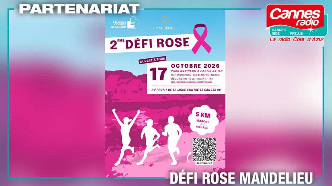 OCTOBRE ROSE : CANNES RADIO PARTENAIRE DU DEFI ROSE DE...