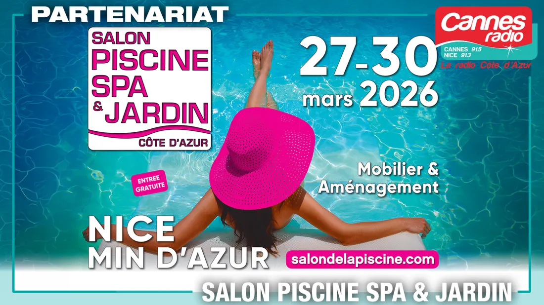 PARTENARIAT CANNES RADIO LE SALON PISCINE SPA & JARDIN A NICE
