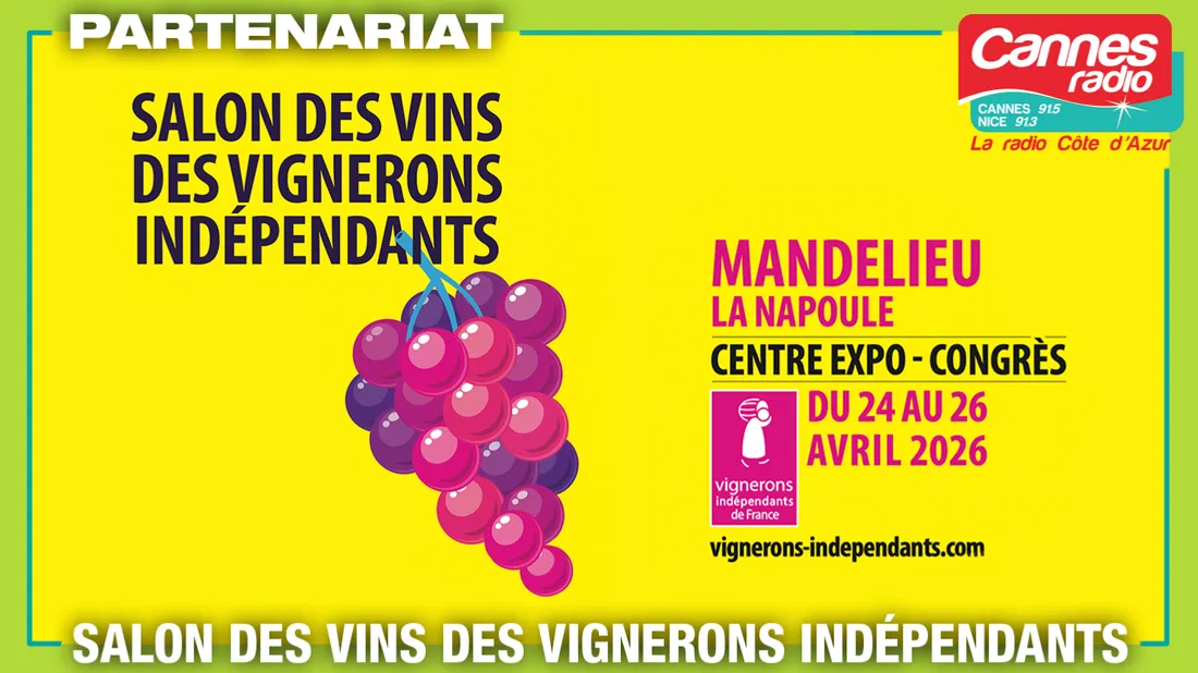PARTENARIAT CANNES RADIO : LE SALON DES VINS DES VIGNERONS...