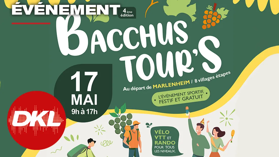 DKL partenaire du Bacchus Tour's 2026 !