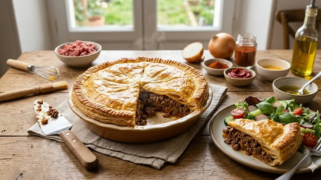 TOURTE À LA VIANDE HACHÉE
