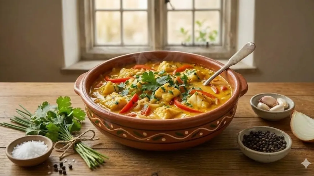 Moqueca baiana de poisson à la brésilienne