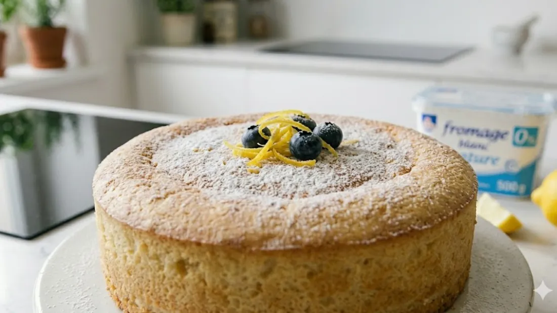 Gâteau au fromage blanc léger et sans gluten