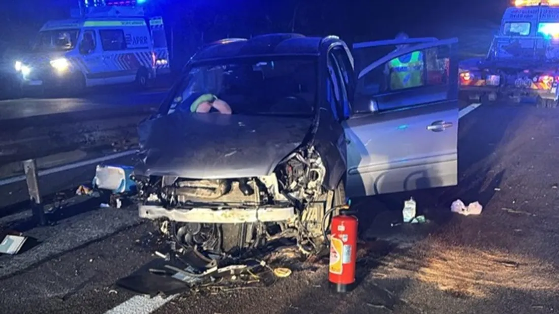 Un accident impressionnant sur l'autoroute A36 