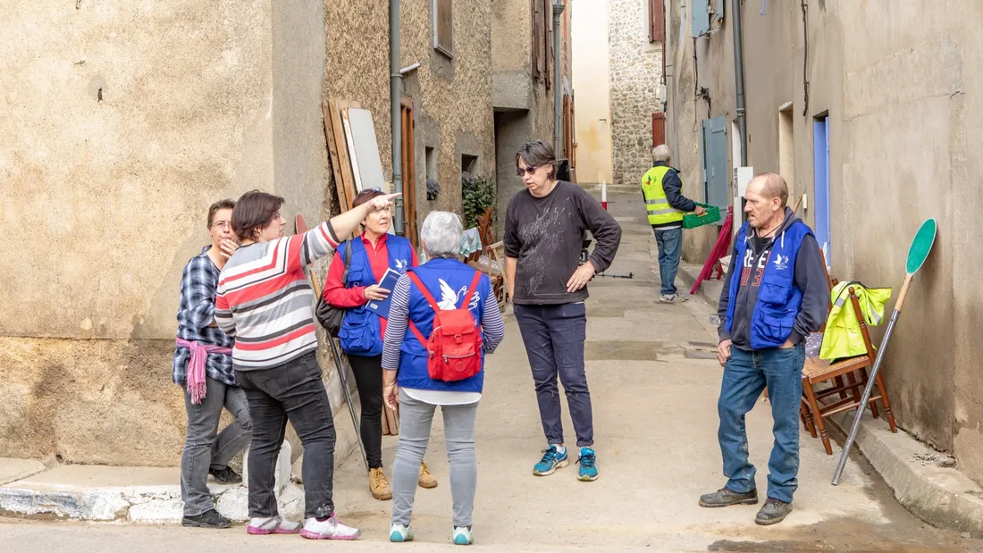 Inondation en Gironde : le Secours Populaire installe une...