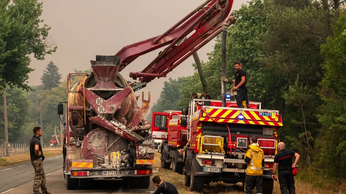 Incendies : le feu fixé dans les Landes, nuit calme sur le front...