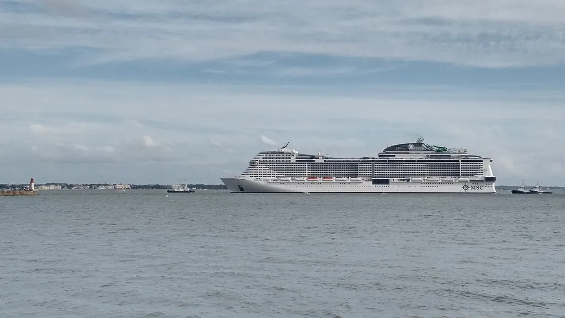 Saint-Nazaire : le paquebot MSC World Asia appareille ce mercredi...