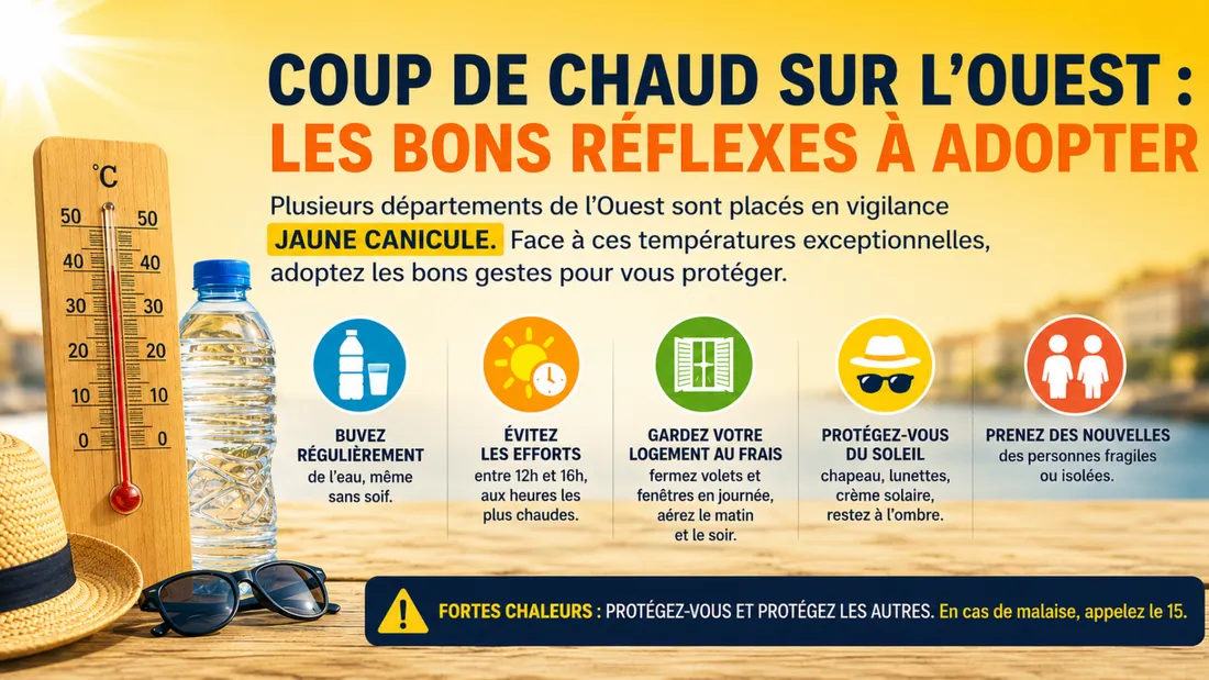 Coup de chaud sur l’Ouest : les bons réflexes pour se protéger face...