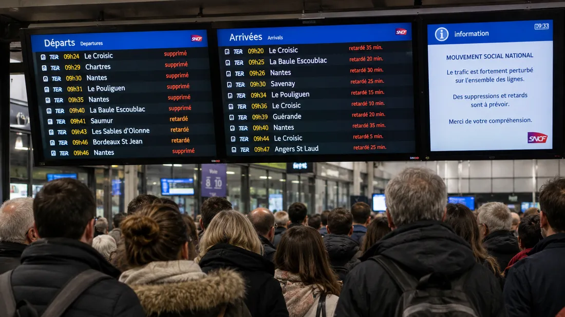 Grève SNCF : une journée noire s'annonce sur les rails de l'Ouest