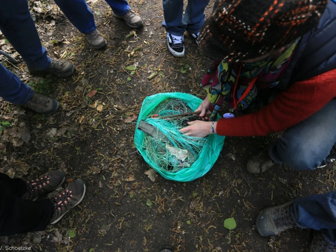 Une centaine de personnes contre la bâche en forêt de Dreux
