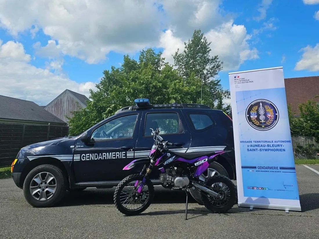 Une moto saisie par les gendarmes à Auneau